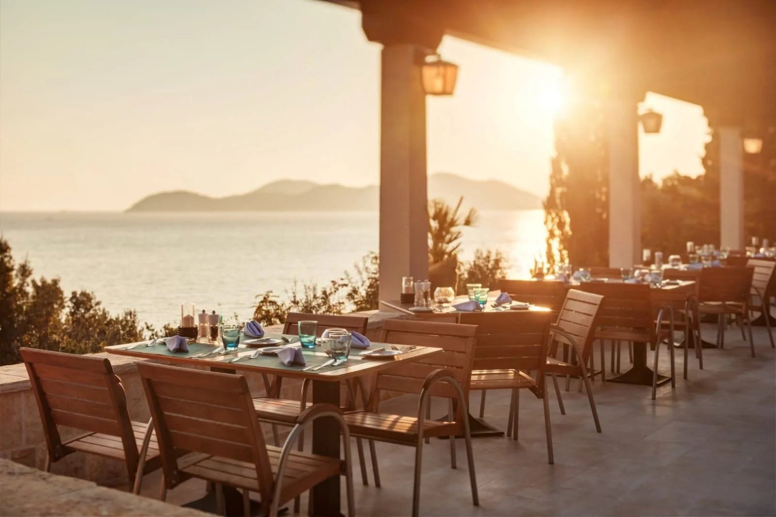 Terrace Dining Sunset